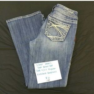 silver jeans